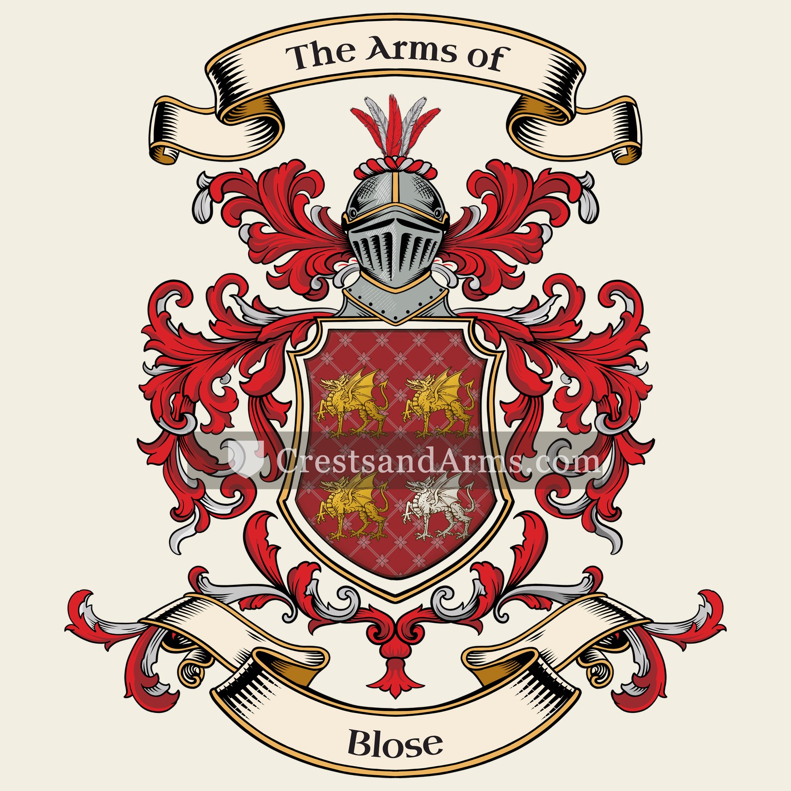 The Blose coat of arms