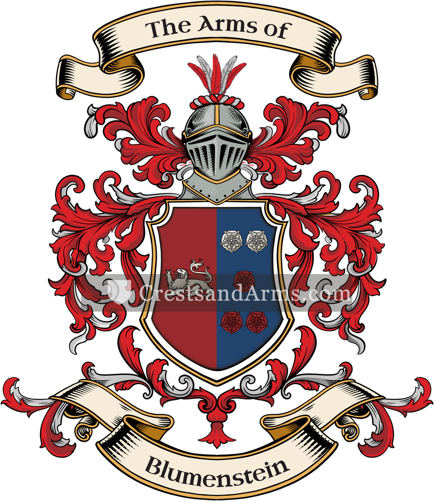 The Blumenstein coat of arms, drawn from the recorded blazon
