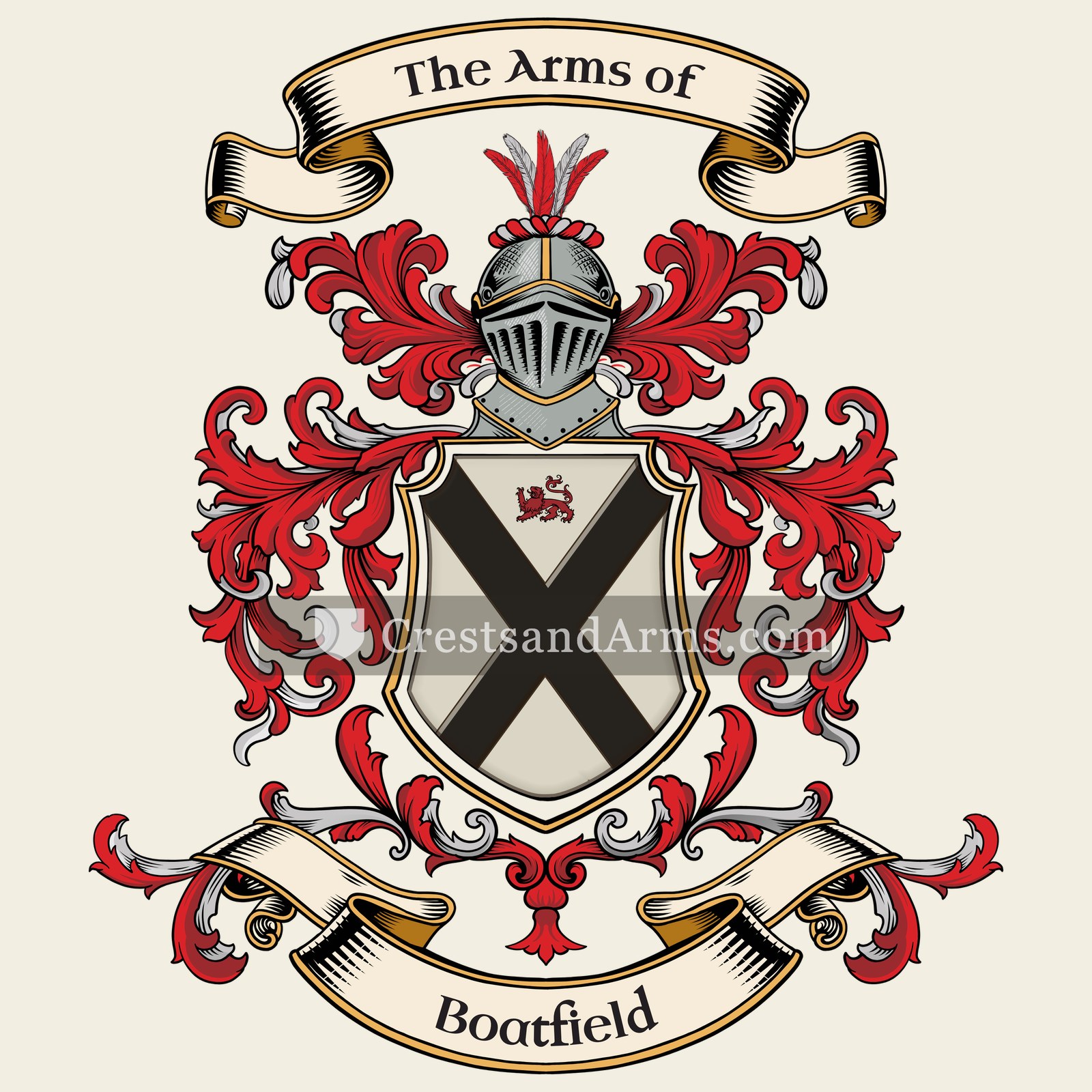 The Boatfield coat of arms