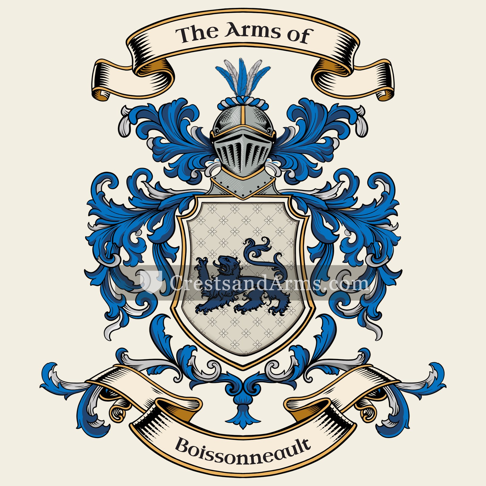 The Boissonneault coat of arms