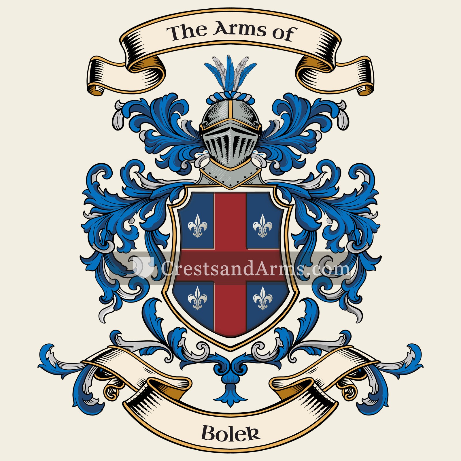 The Bolek coat of arms, drawn from the recorded blazon