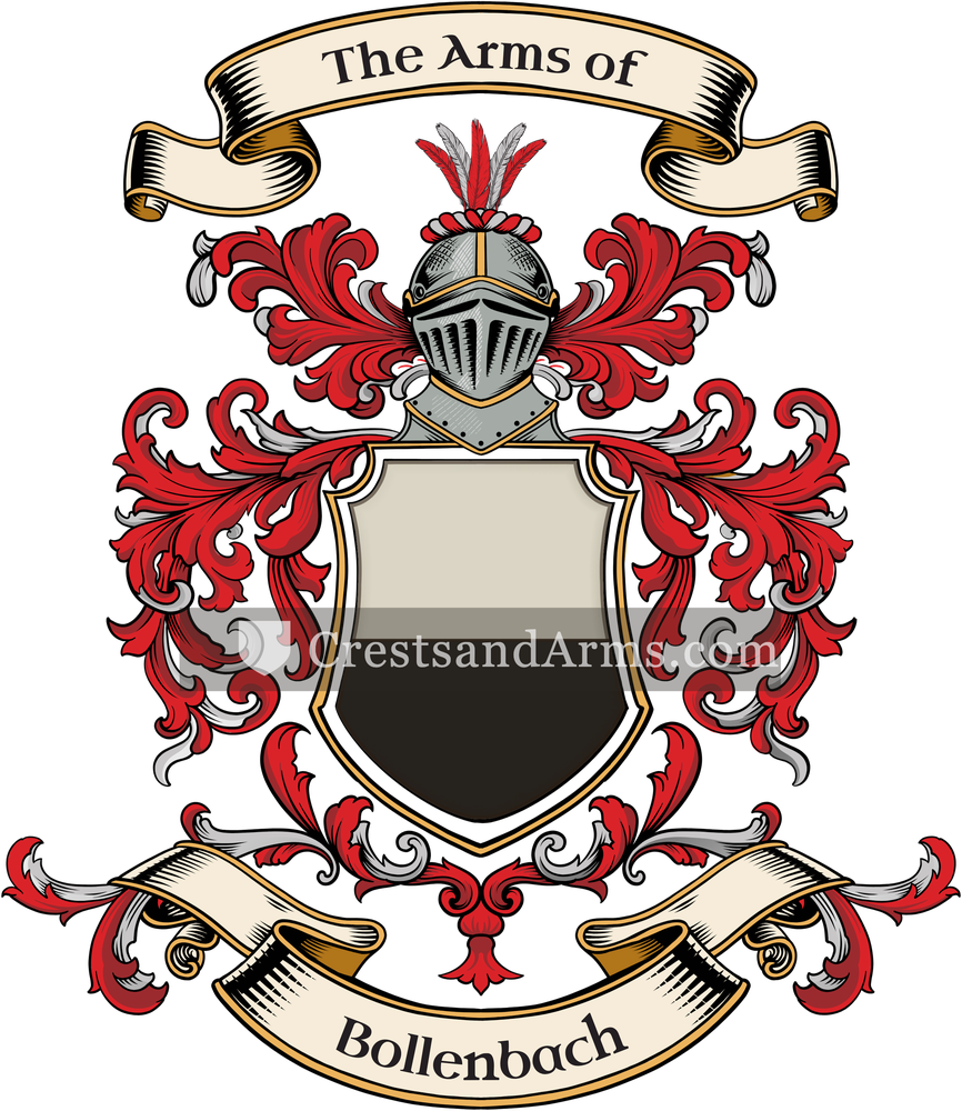 The Bollenbach coat of arms, drawn from the recorded blazon