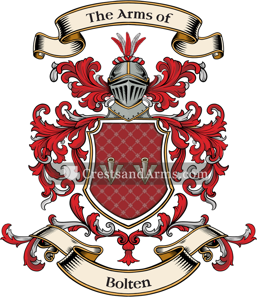 The Bolten coat of arms, drawn from the recorded blazon
