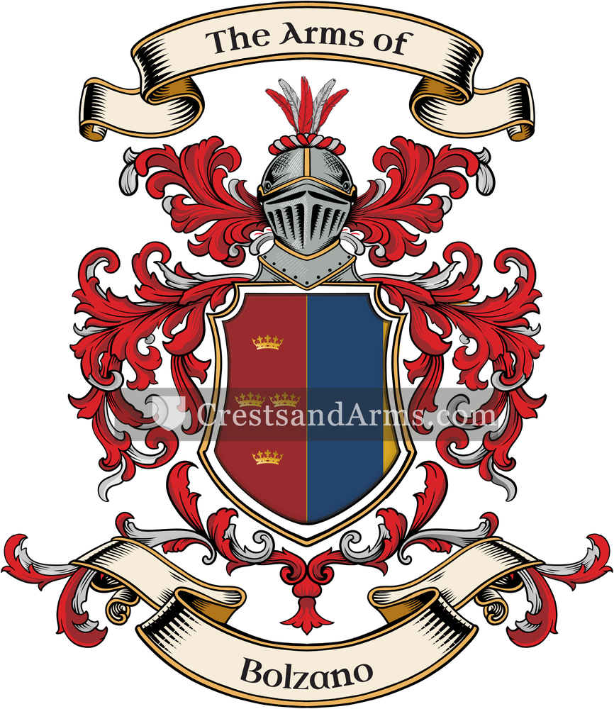 The Bolzano coat of arms, drawn from the recorded blazon