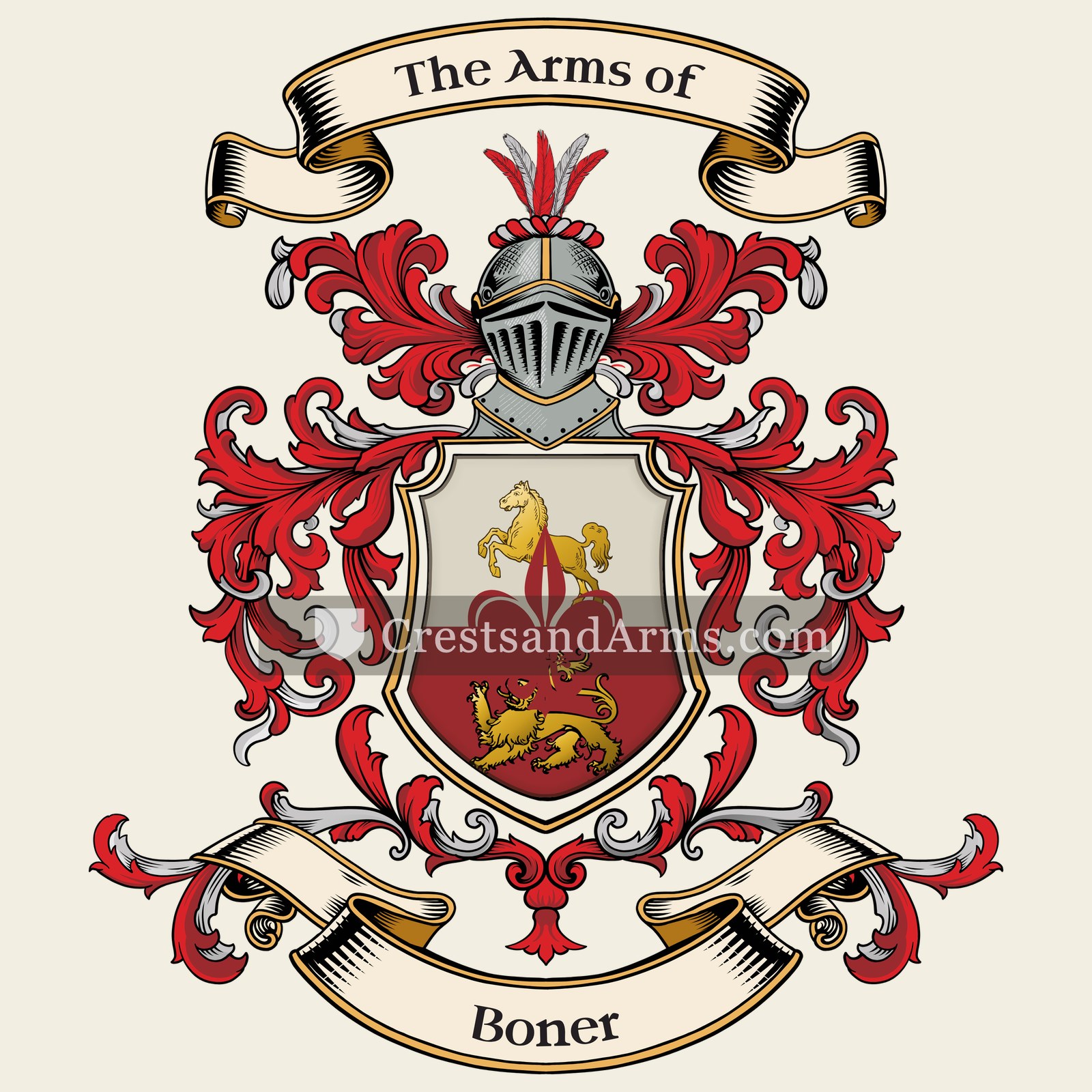 The Boner coat of arms