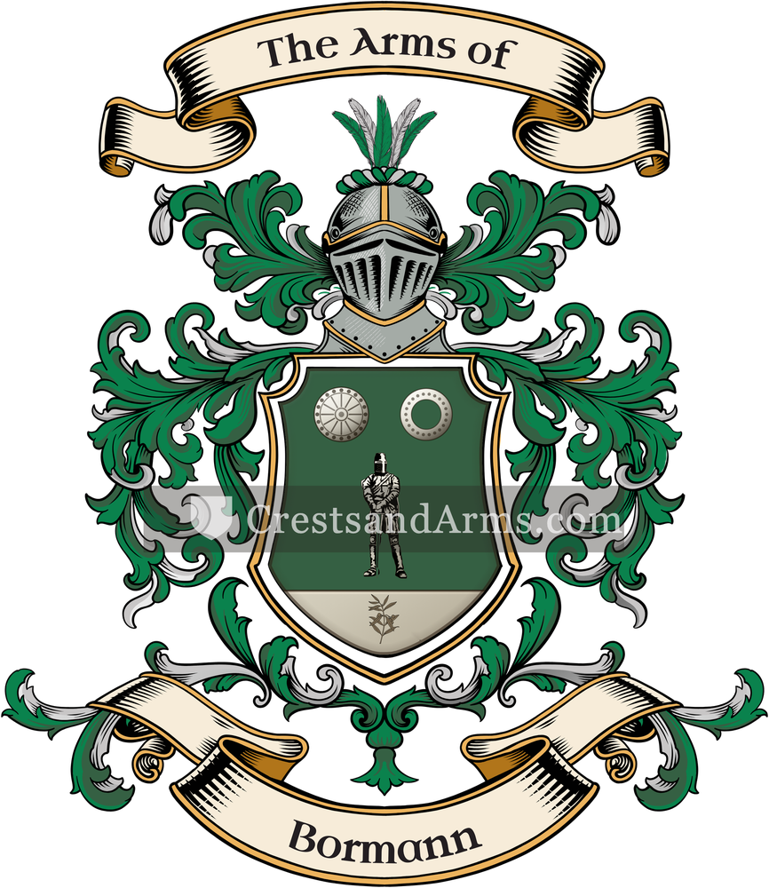 The Bormann coat of arms, drawn from the recorded blazon