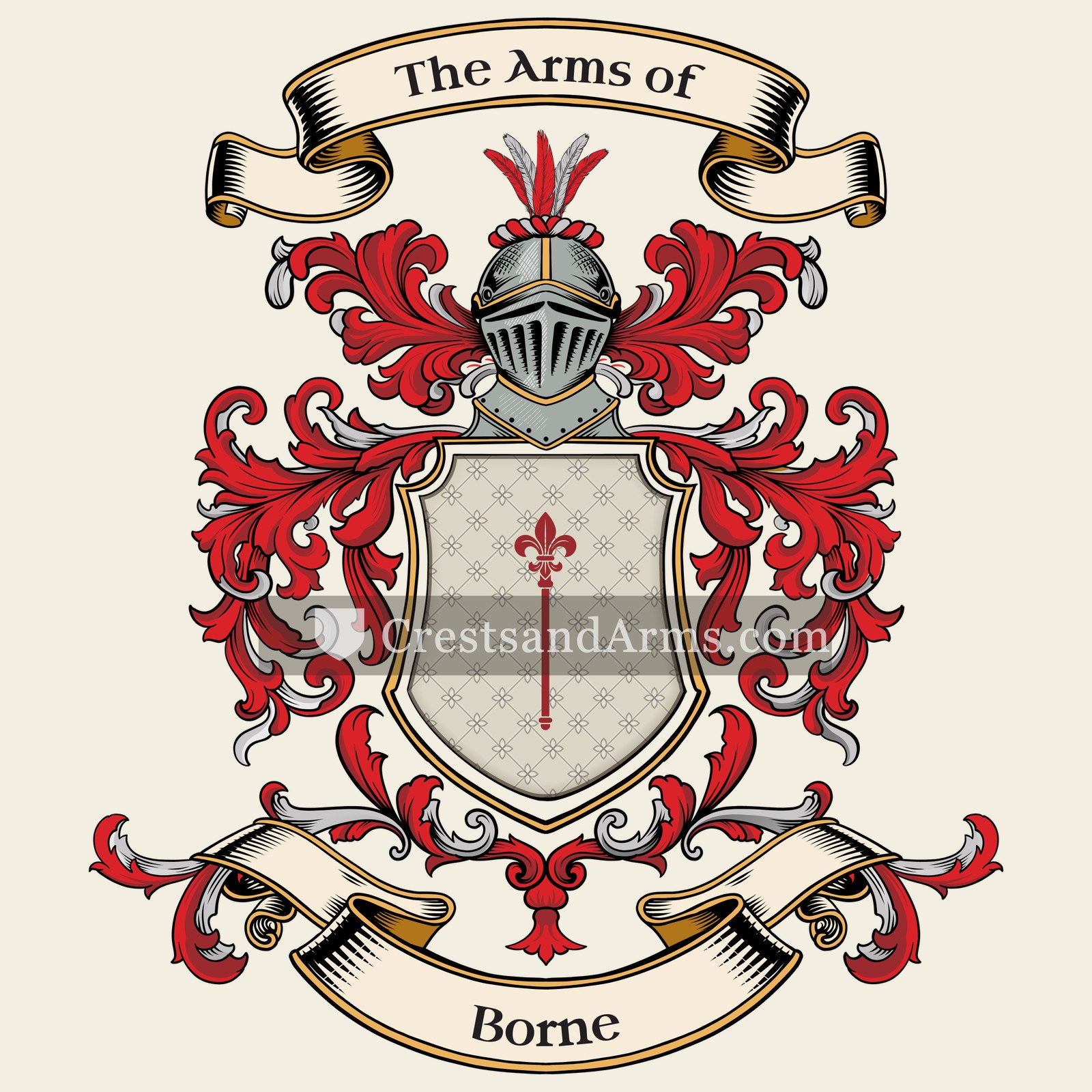 The Borne coat of arms