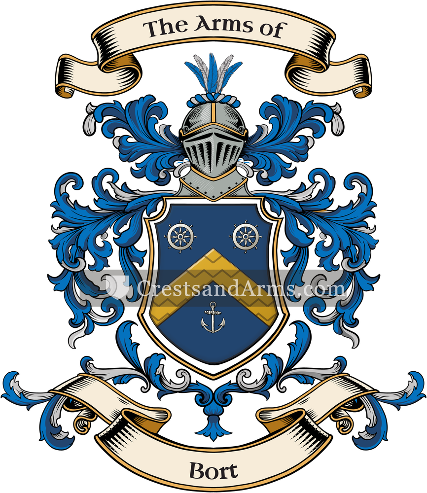 The Bort coat of arms, drawn from the recorded blazon
