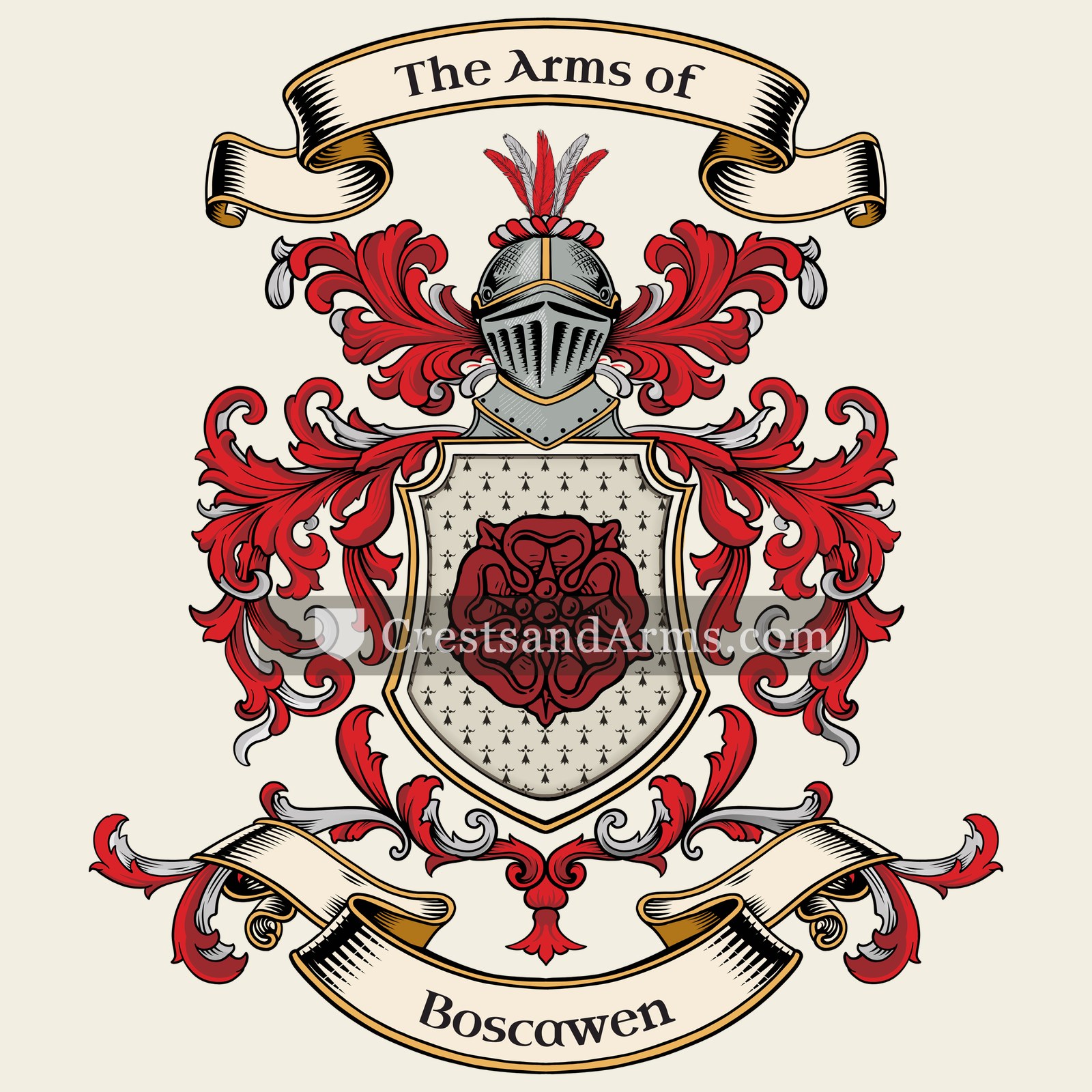 The Boscawen coat of arms