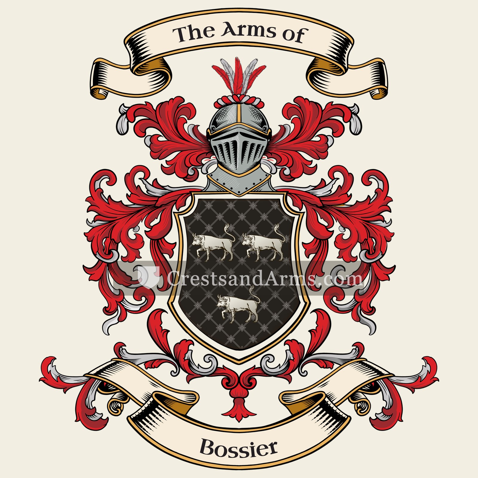The Bossier coat of arms