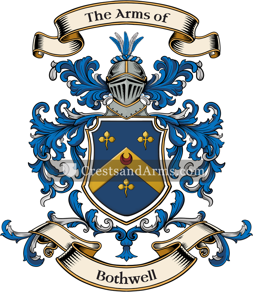 The Bothwell coat of arms, drawn from the recorded blazon