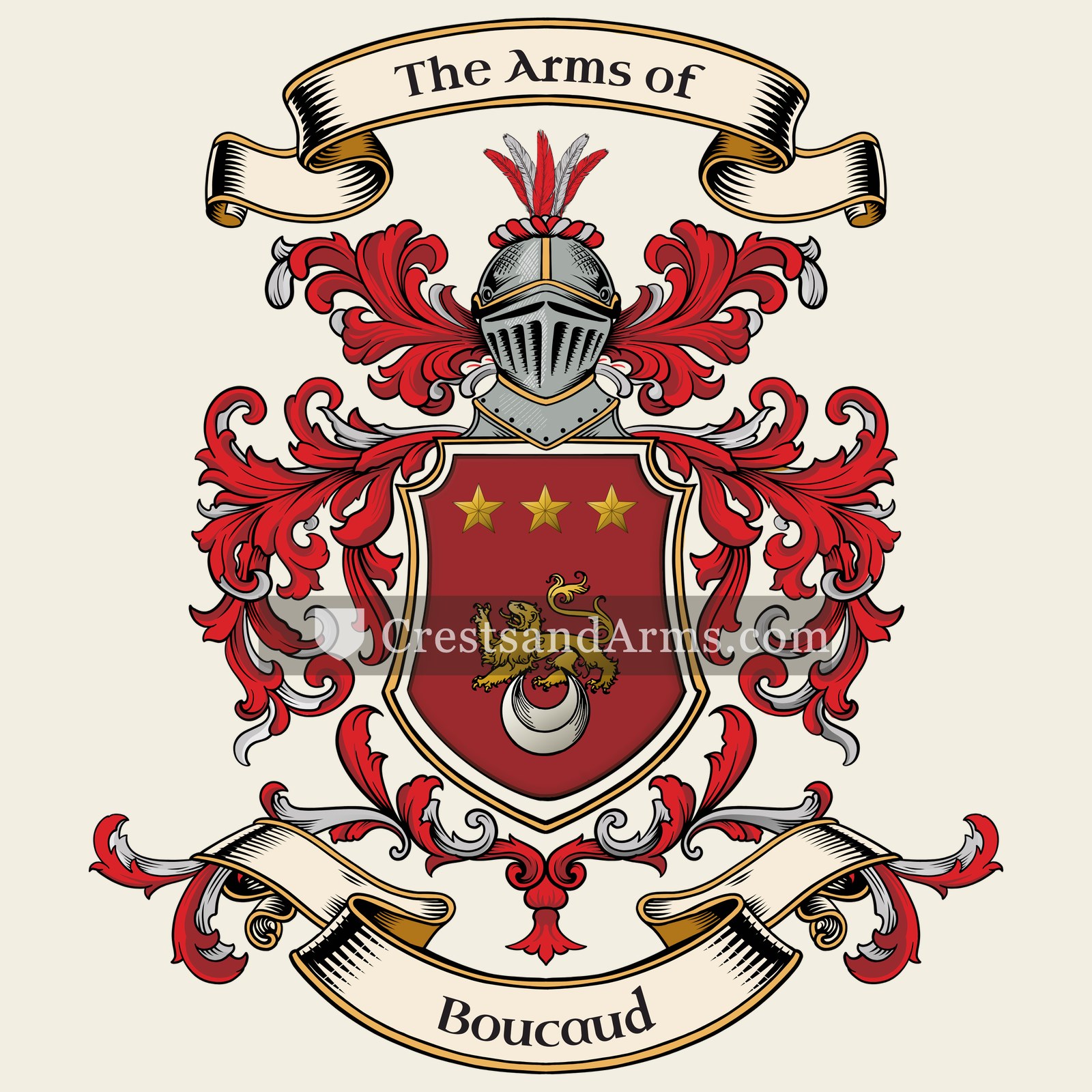 The Boucaud coat of arms