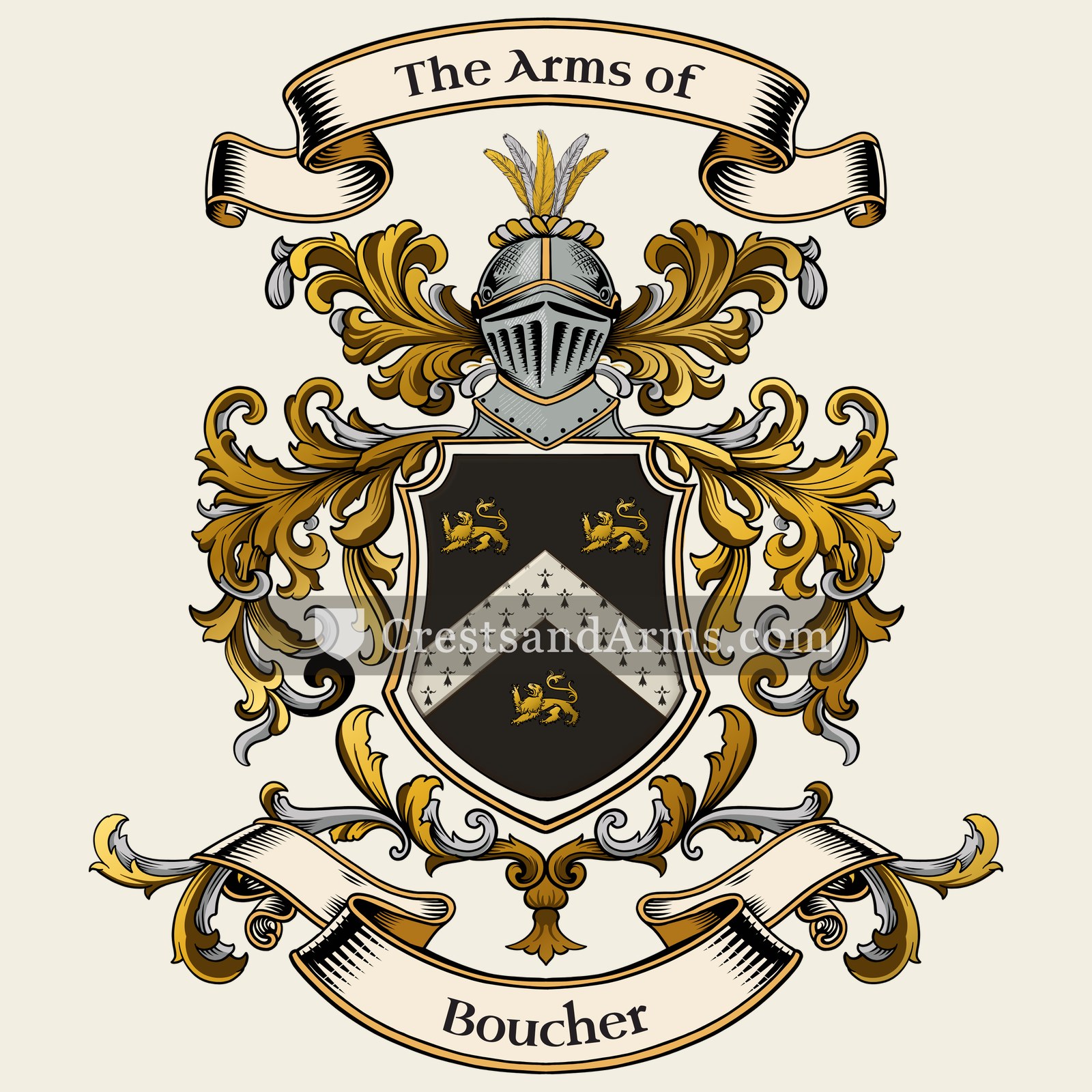 The Boucher coat of arms