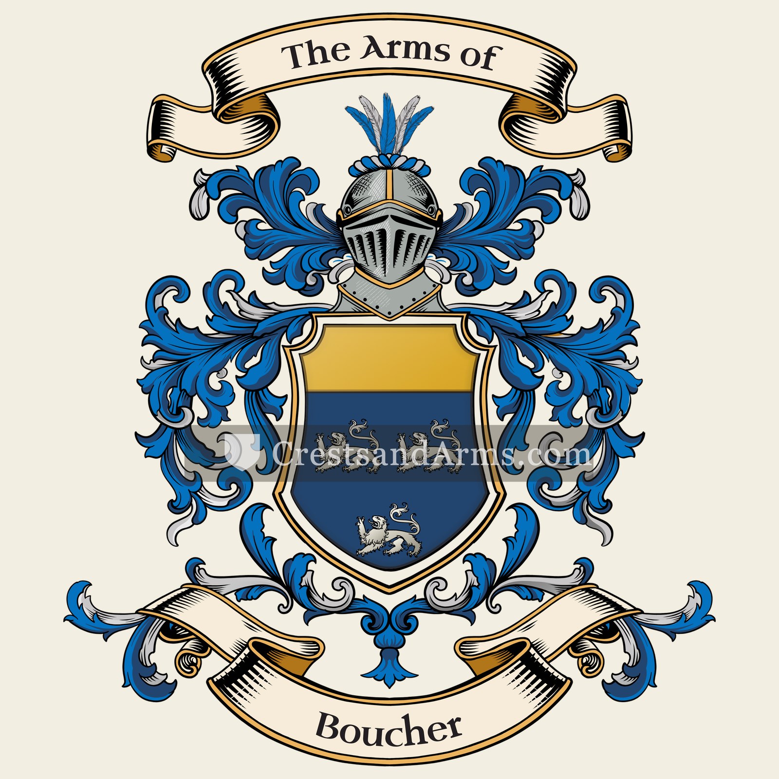 The Boucher coat of arms