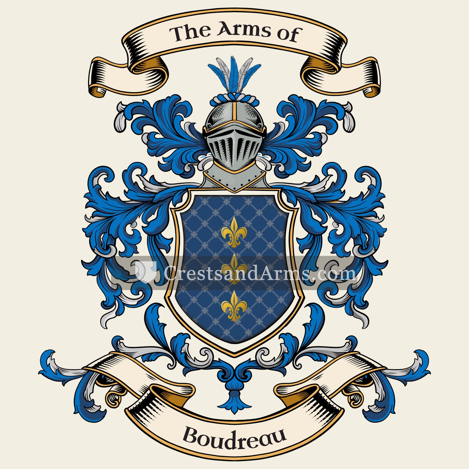 The Boudreau coat of arms