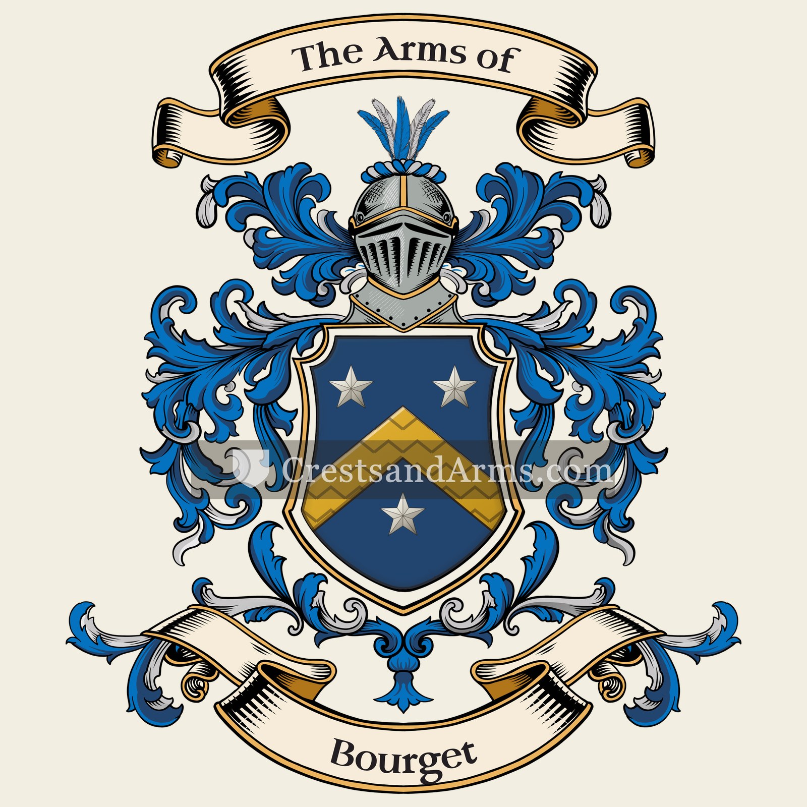 The Bourget coat of arms