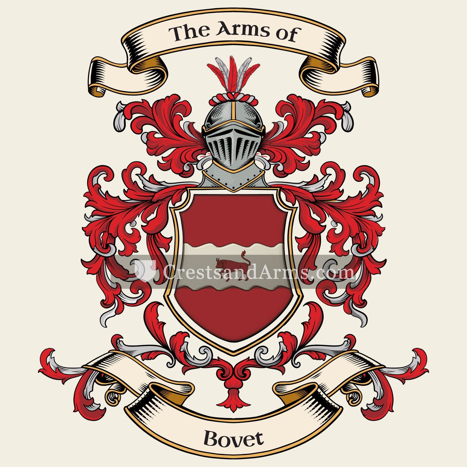 The Bovet coat of arms