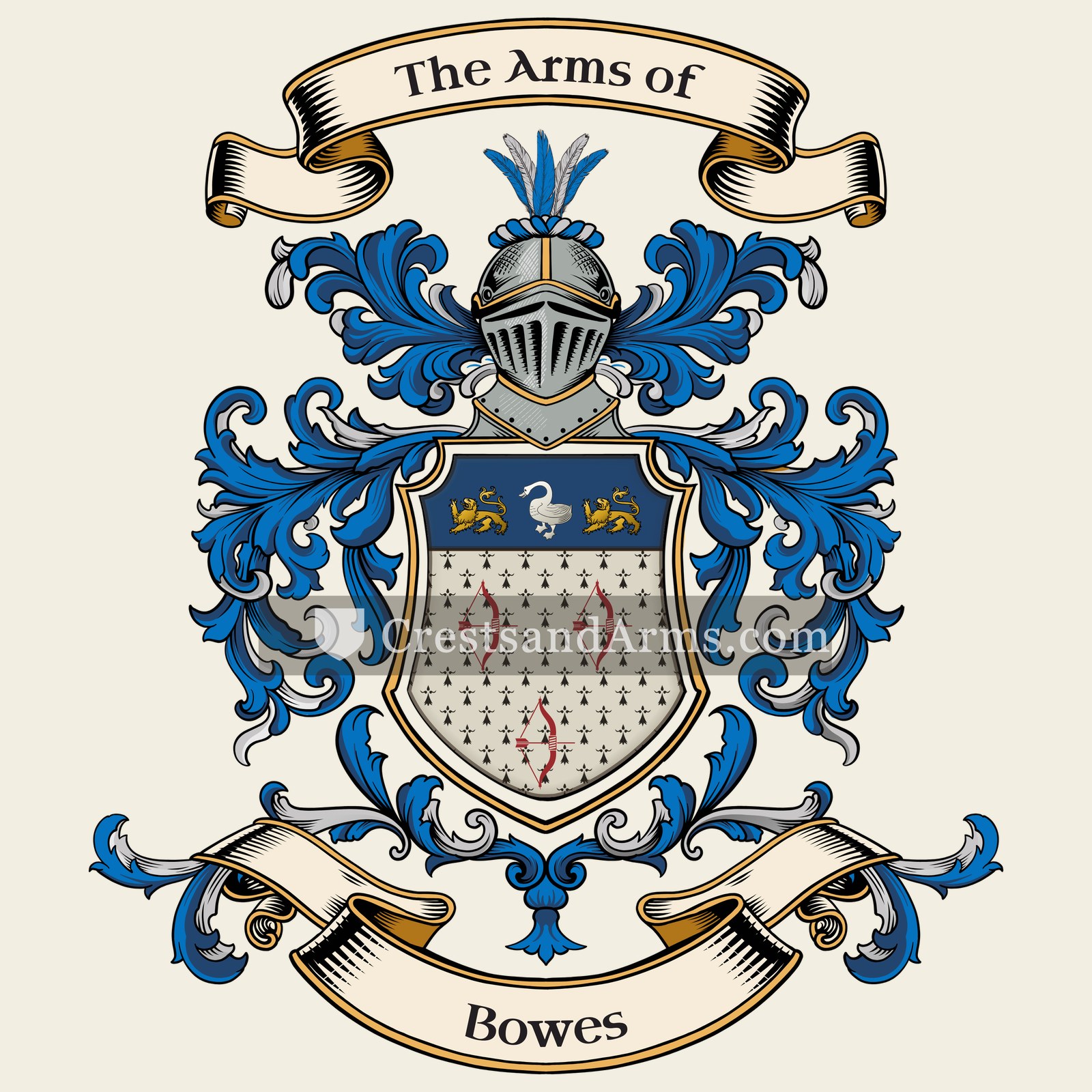 The Bowes coat of arms