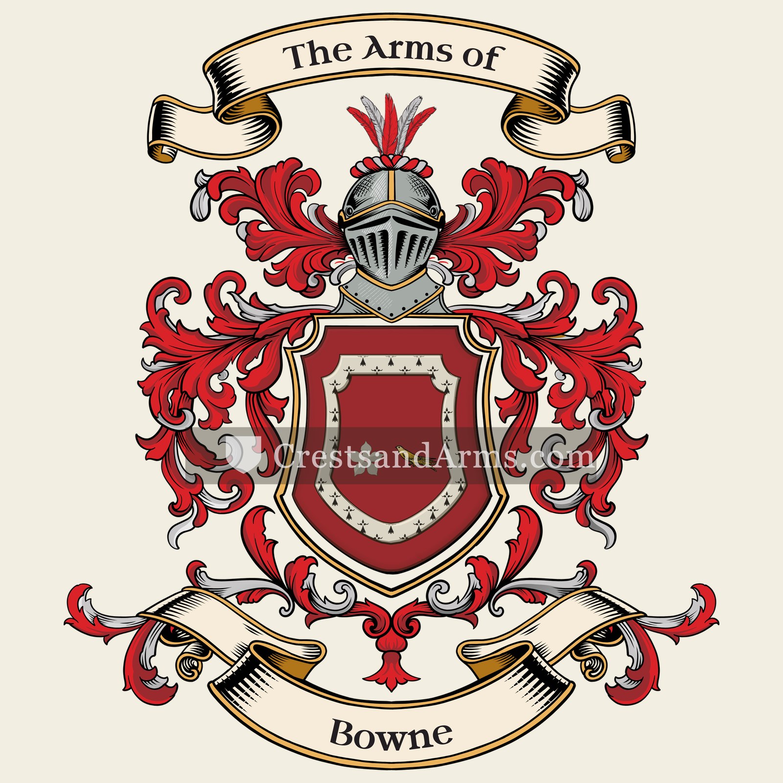 The Bowne coat of arms