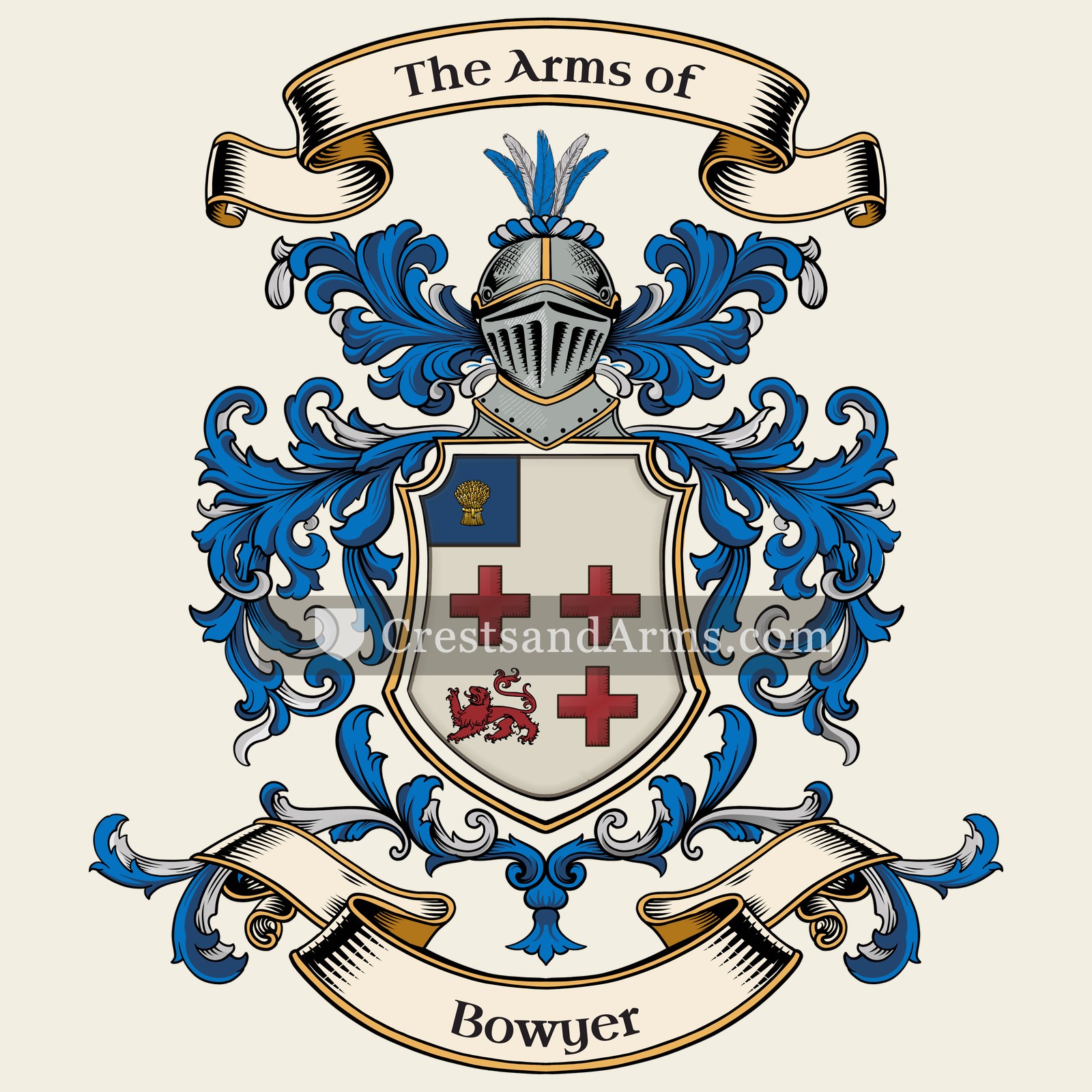 The Bowyer coat of arms