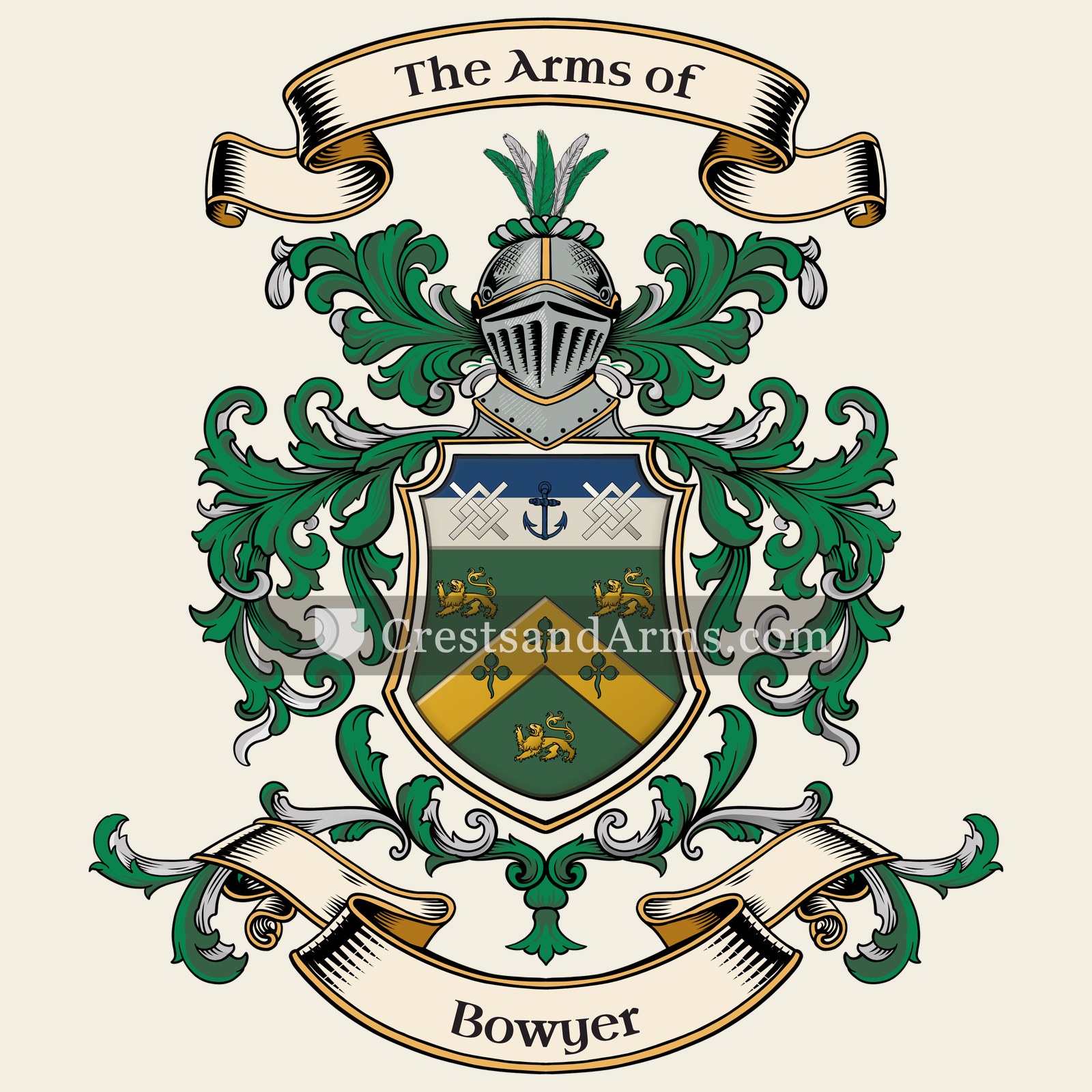 The Bowyer coat of arms