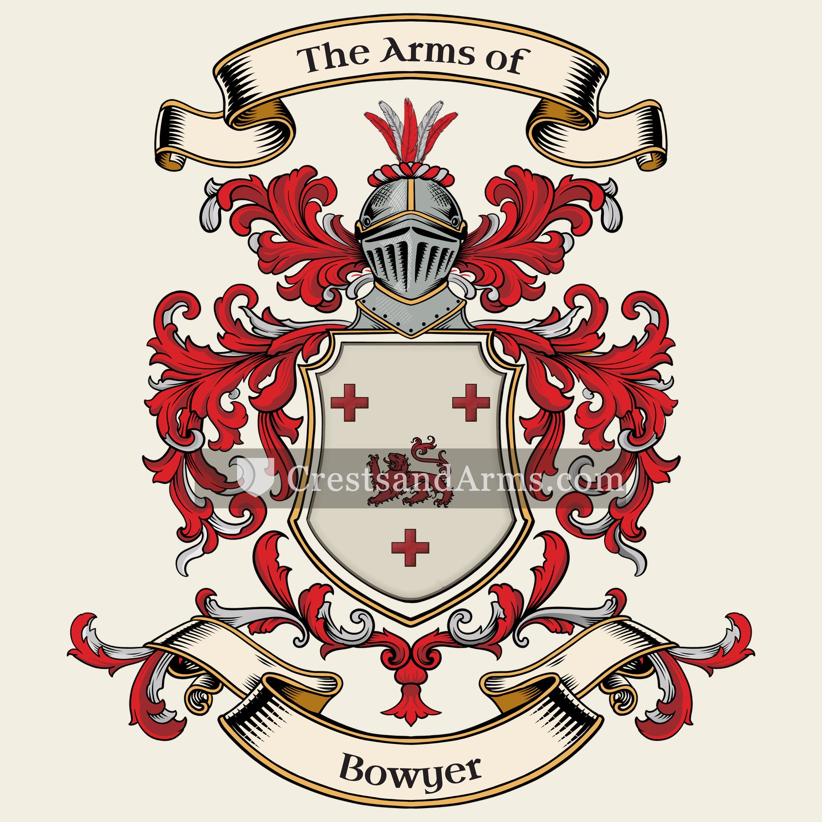 The Bowyer coat of arms