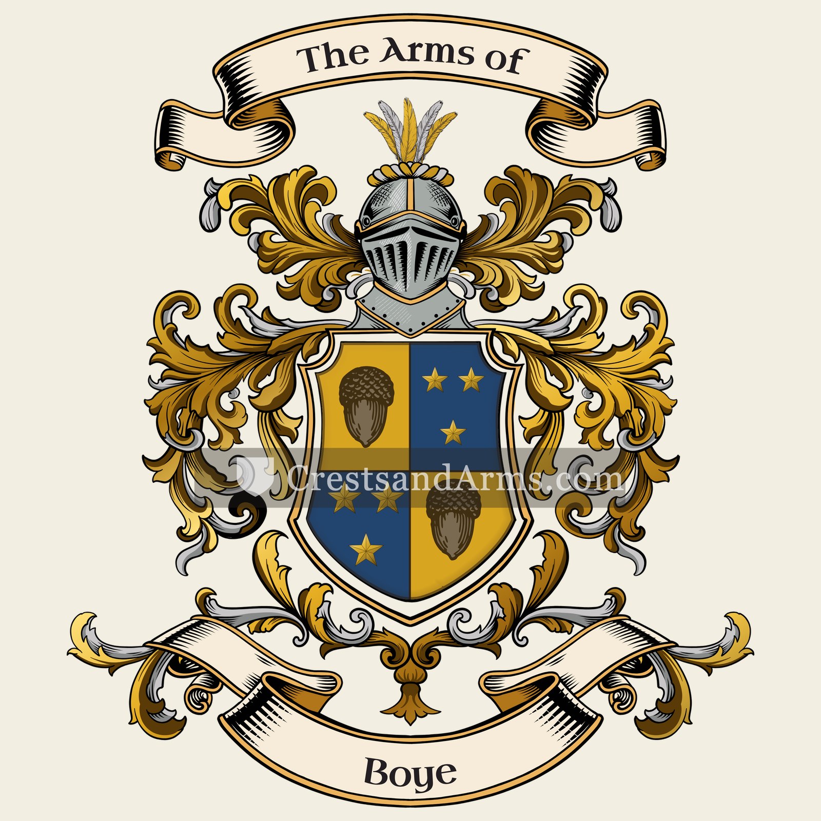The Boye coat of arms