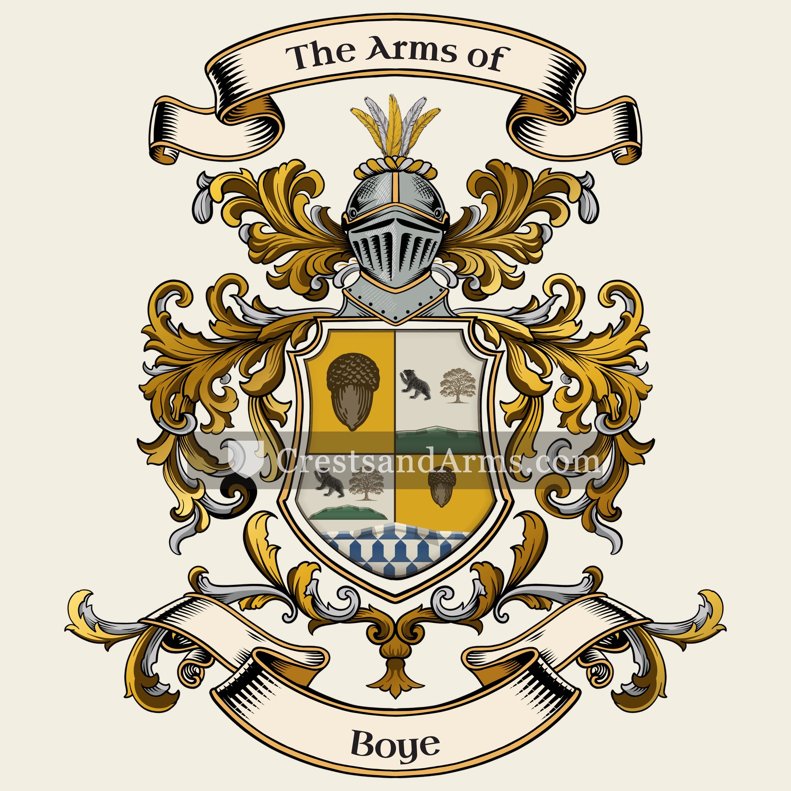 The Boye coat of arms