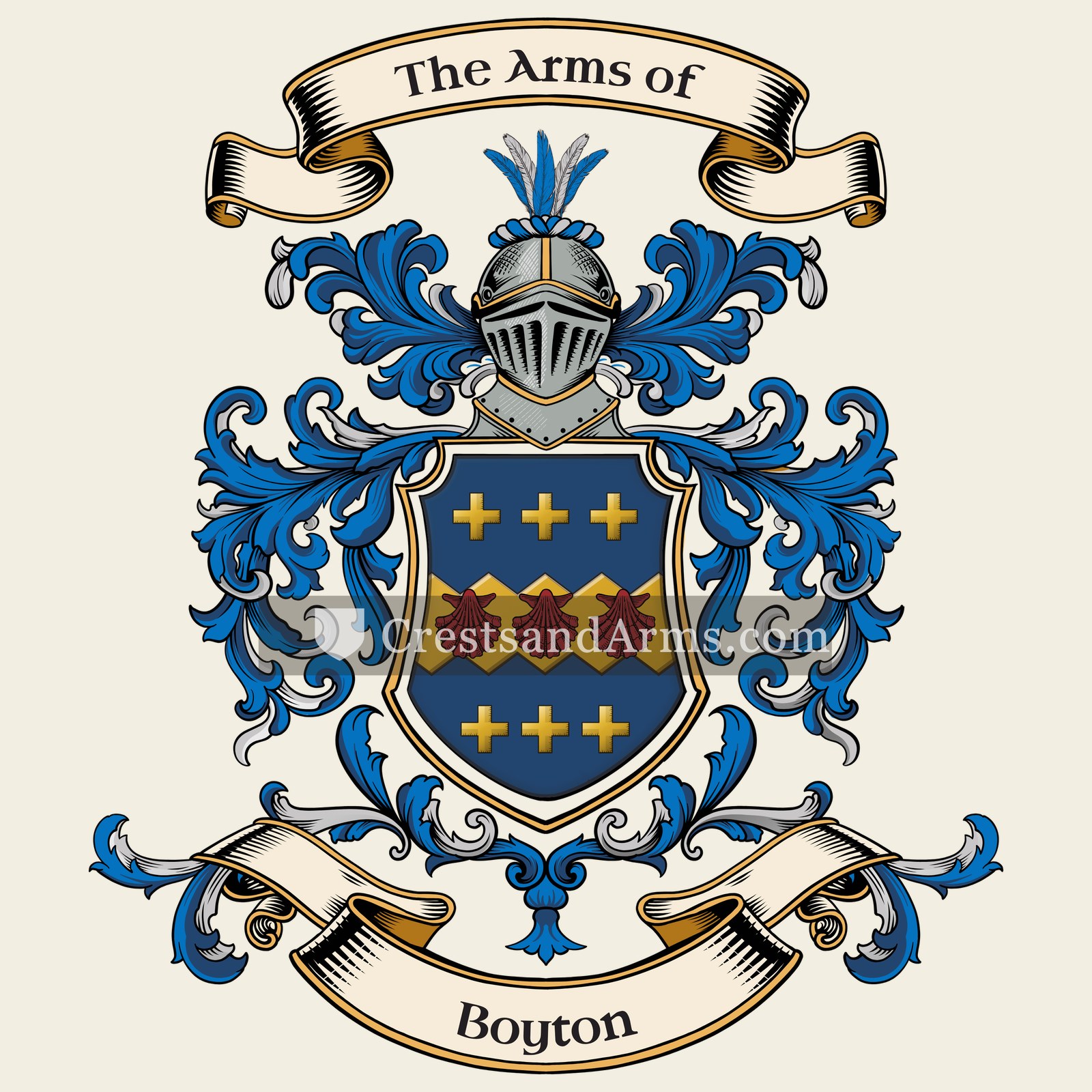 The Boyton coat of arms