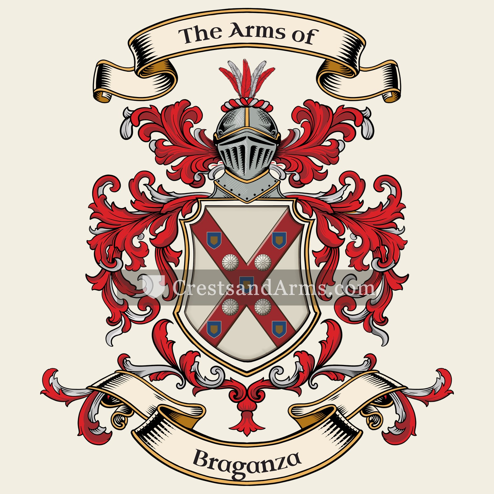 The Braganza coat of arms