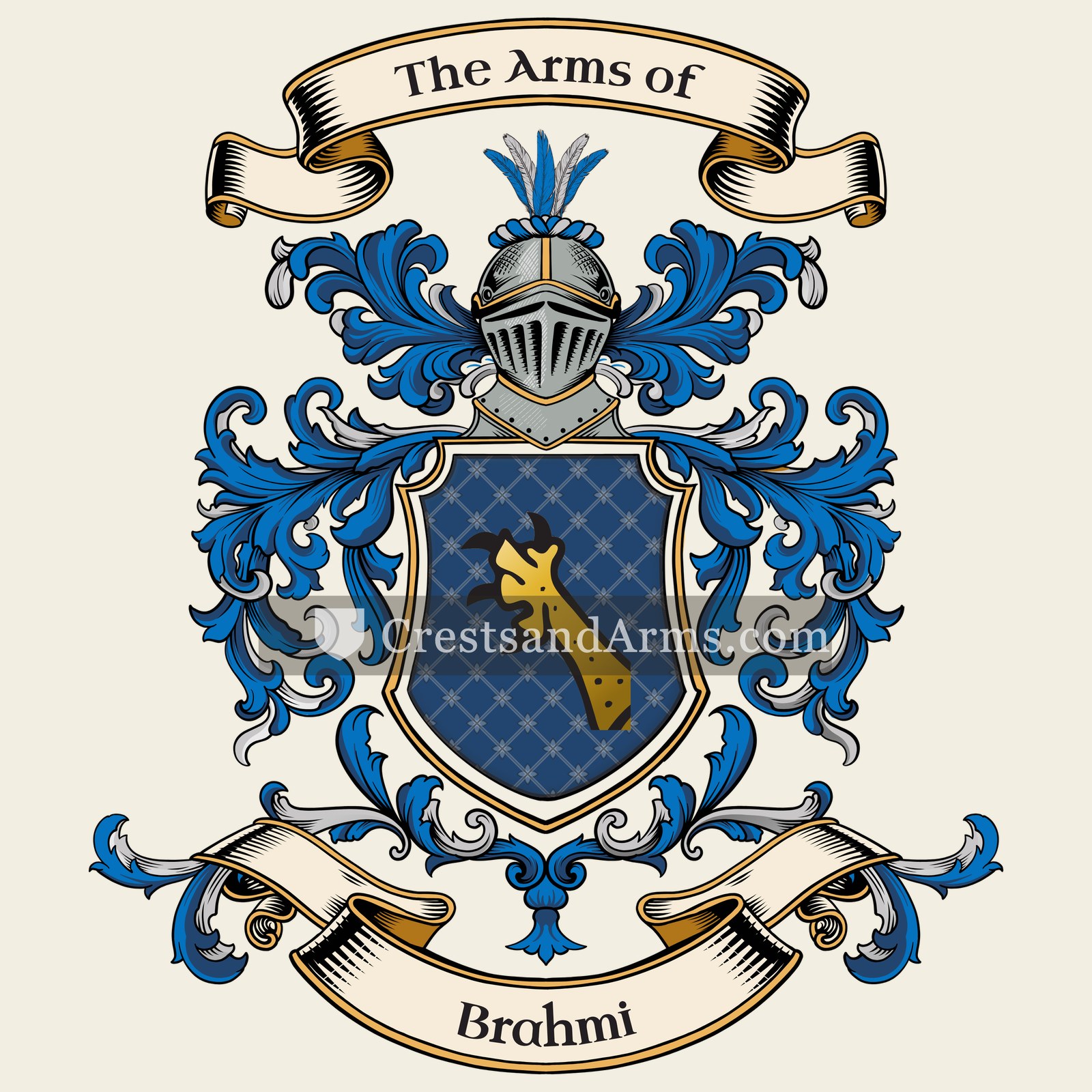 The Brahmi coat of arms