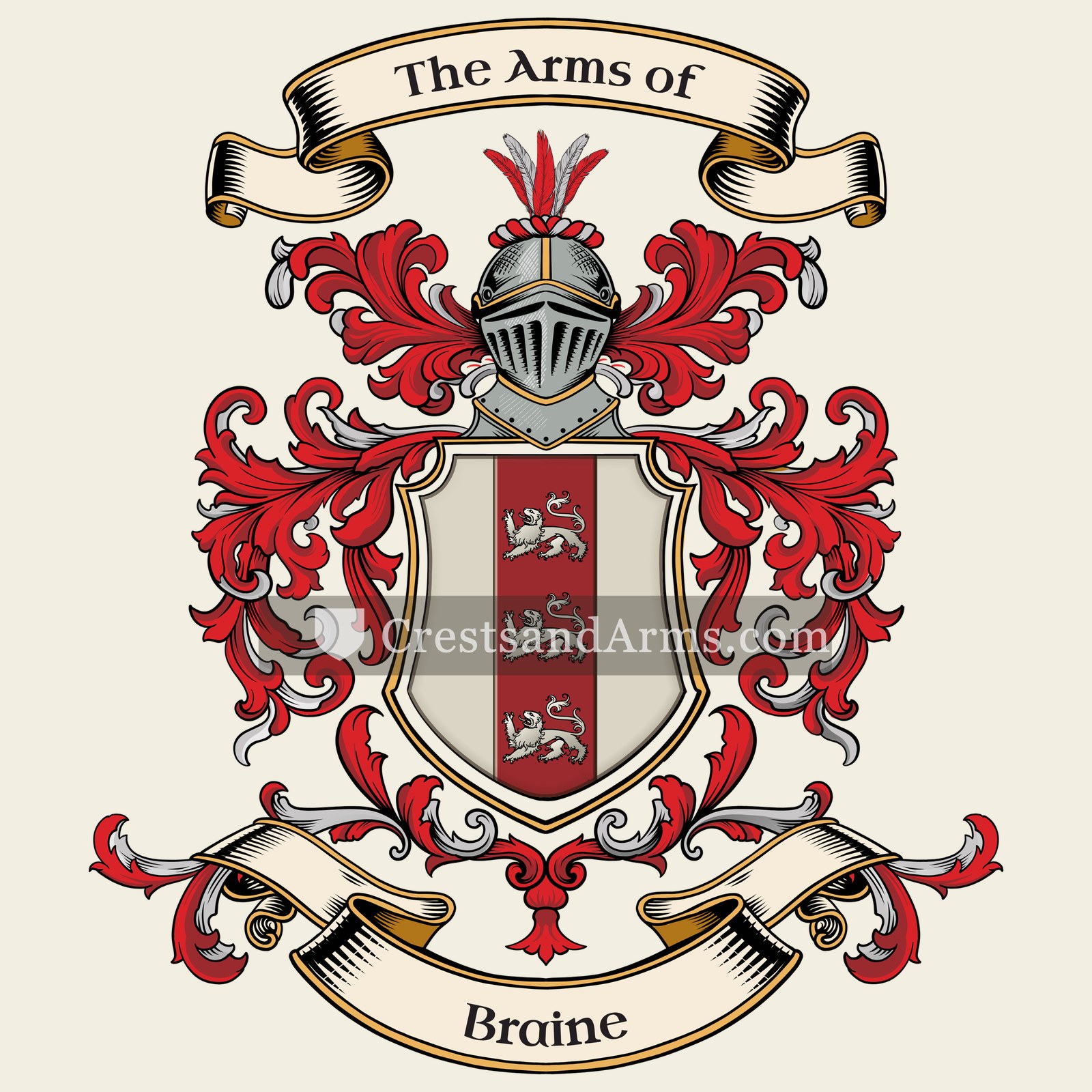 The Braine coat of arms