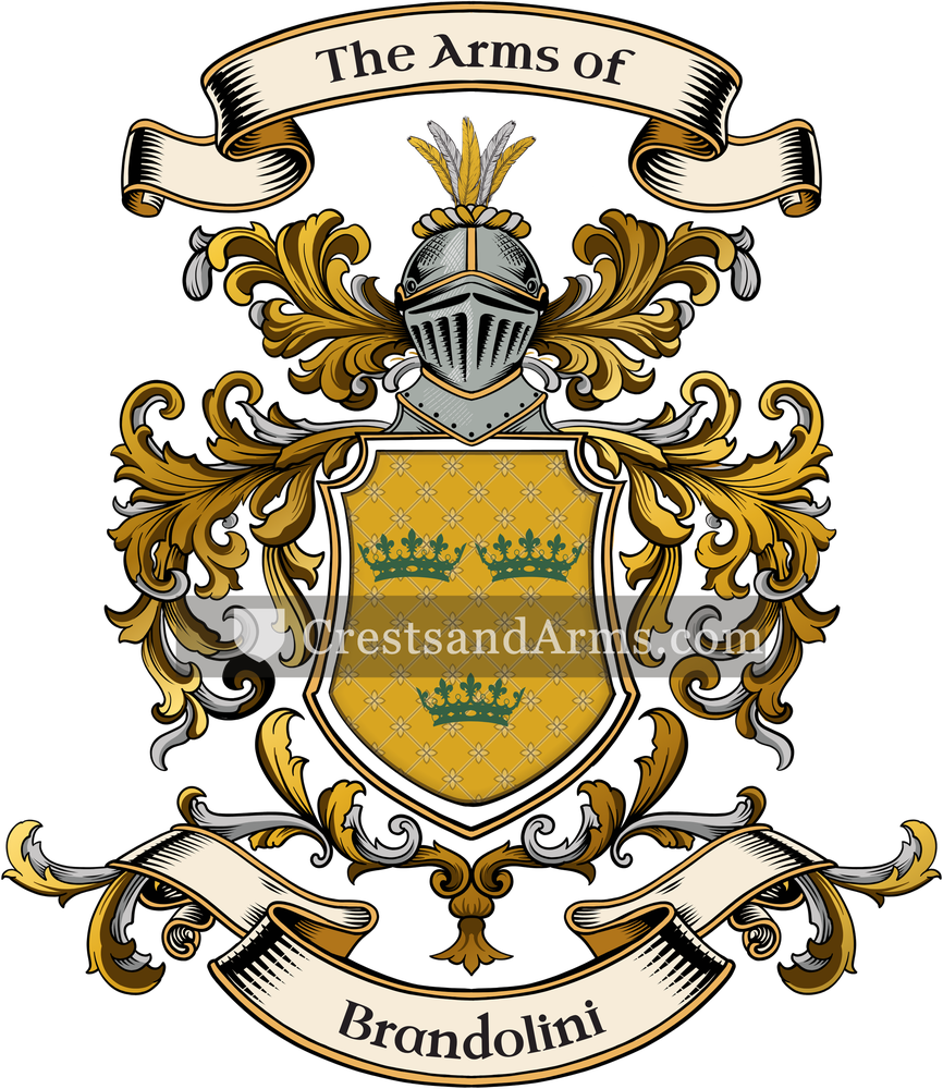 The Brandolini coat of arms, drawn from the recorded blazon