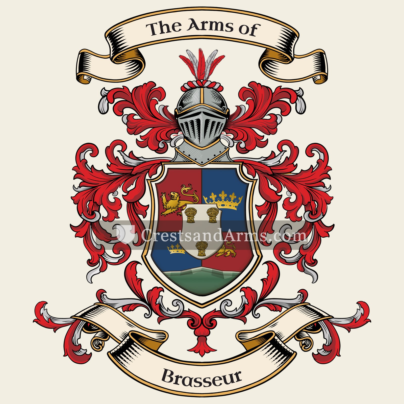 The Brasseur coat of arms