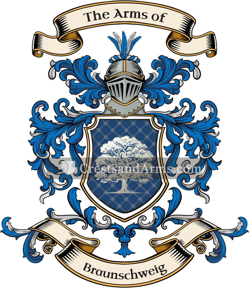 The Braunschweig coat of arms, drawn from the recorded blazon