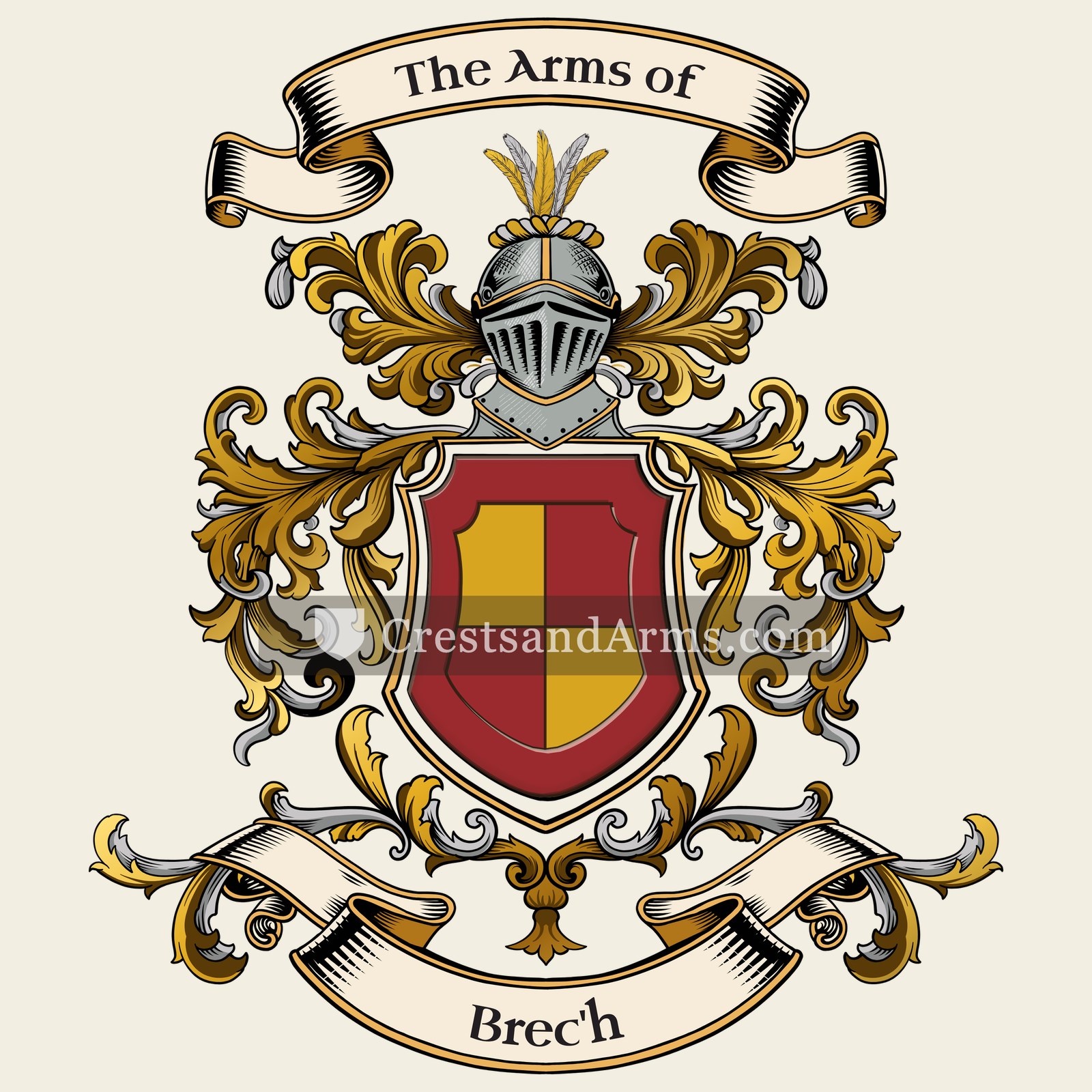 The Brec'h coat of arms