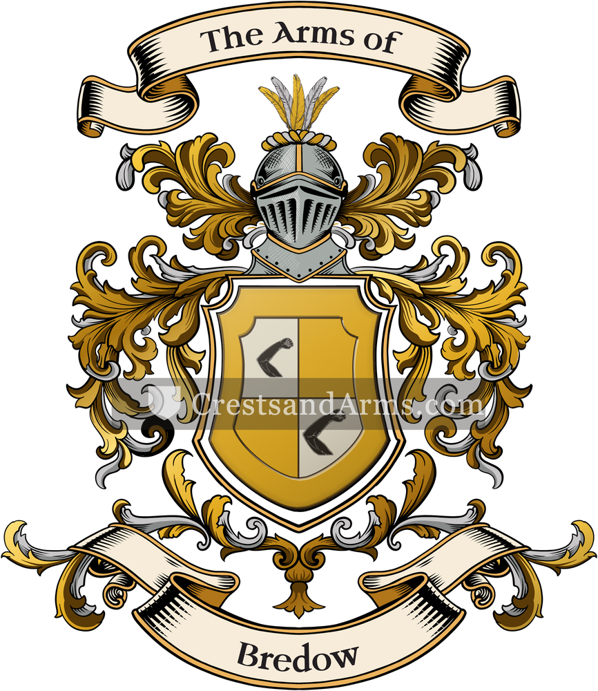 The Bredow coat of arms, drawn from the recorded blazon