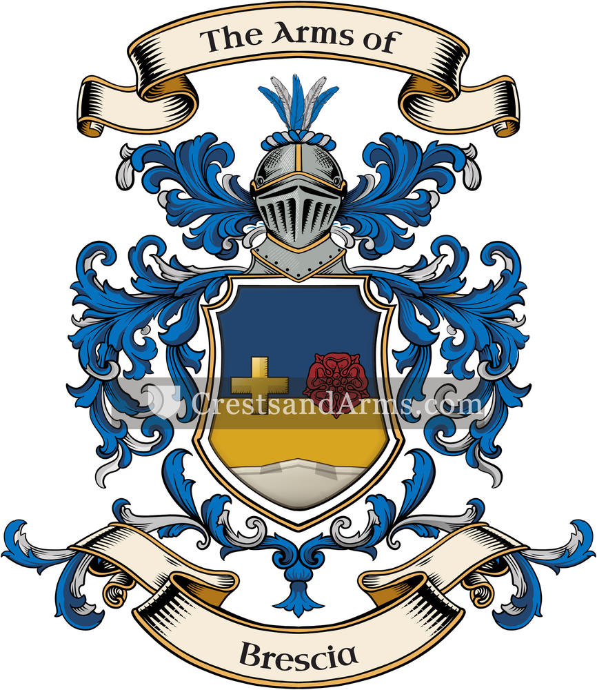 The Brescia coat of arms, drawn from the recorded blazon