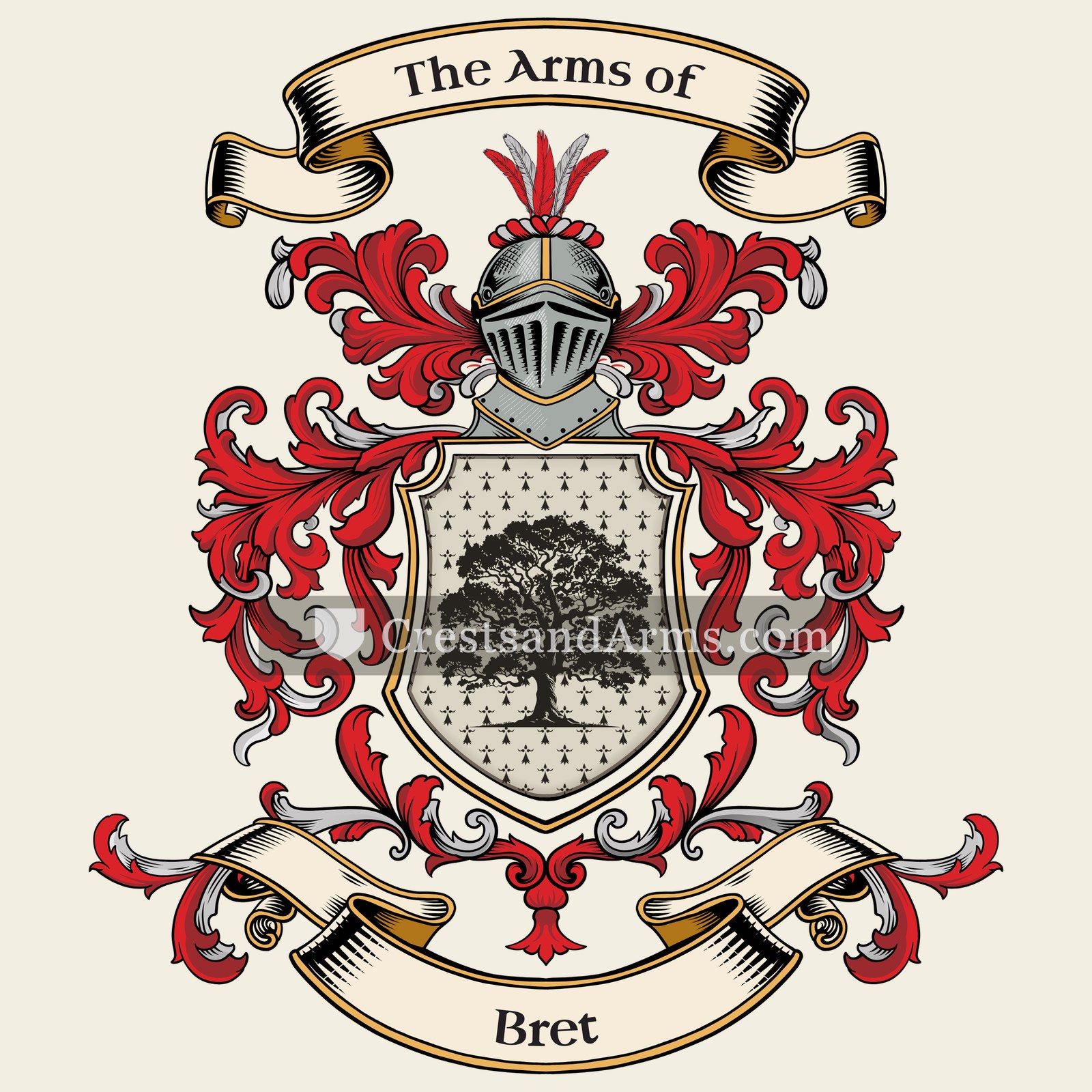 The Bret coat of arms