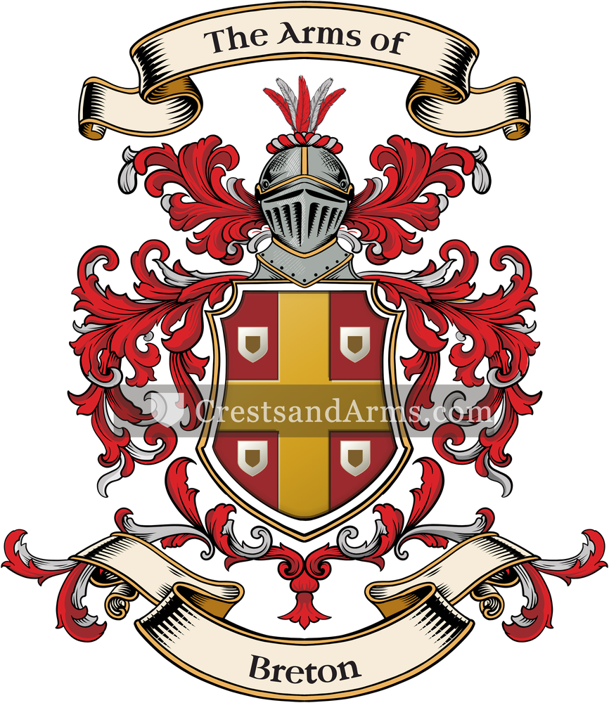 The Breton coat of arms, drawn from the recorded blazon