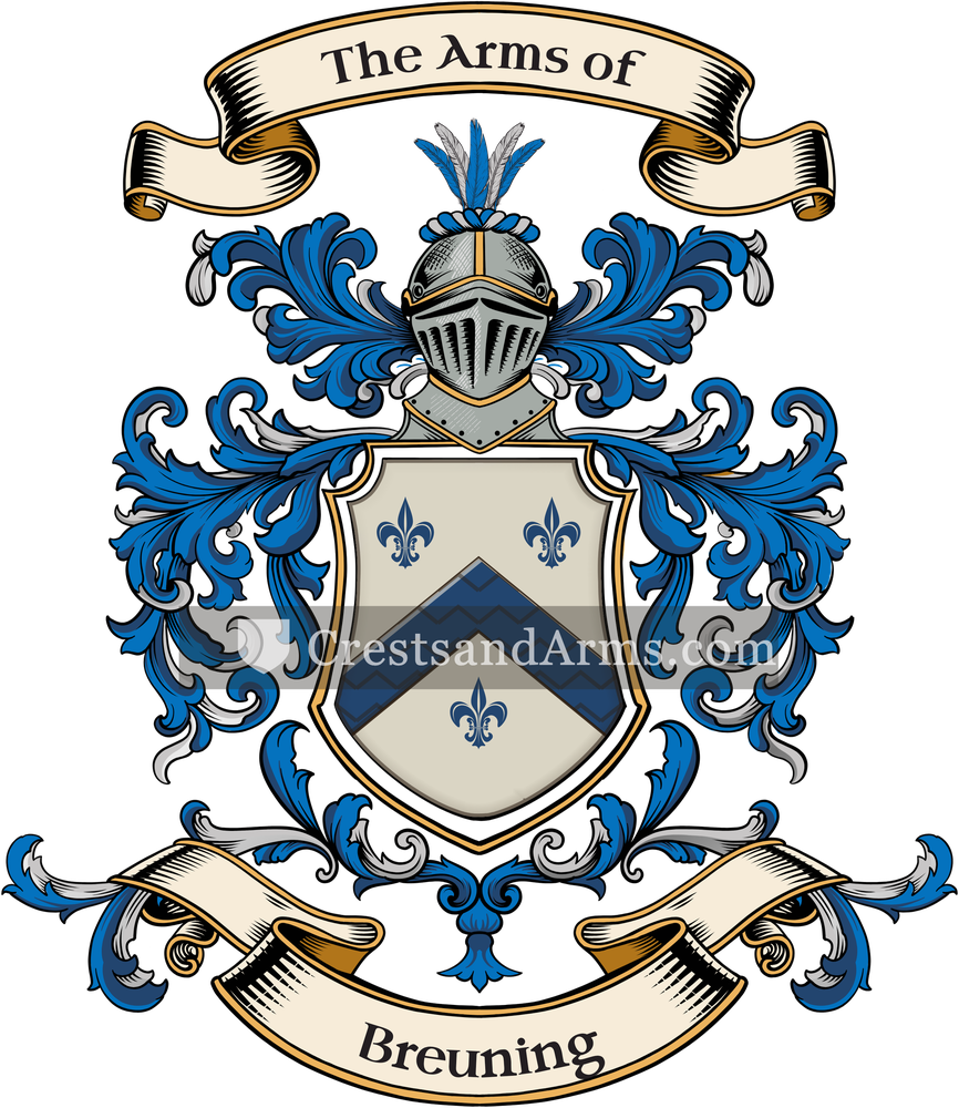 The Breuning coat of arms, drawn from the recorded blazon