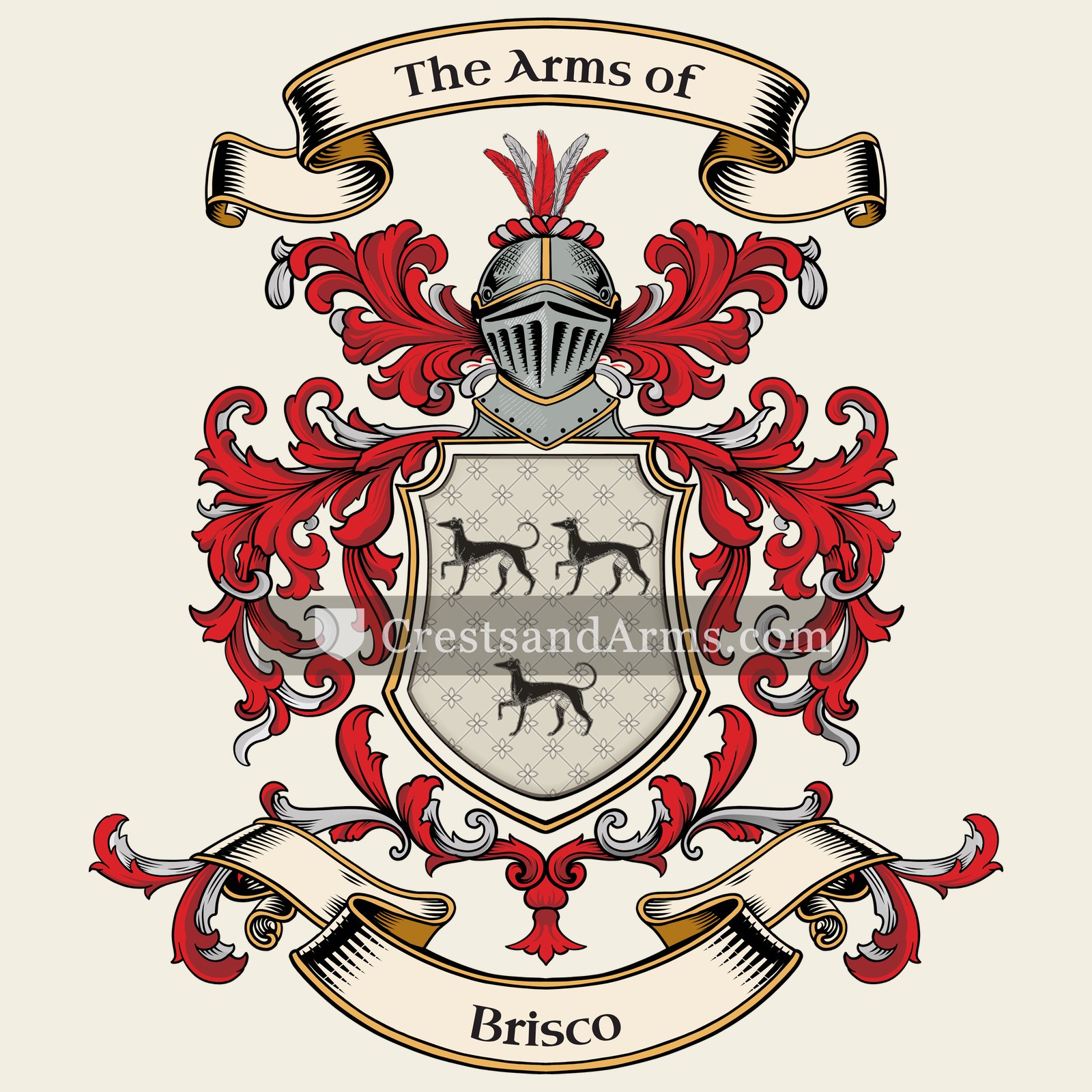 The Brisco coat of arms