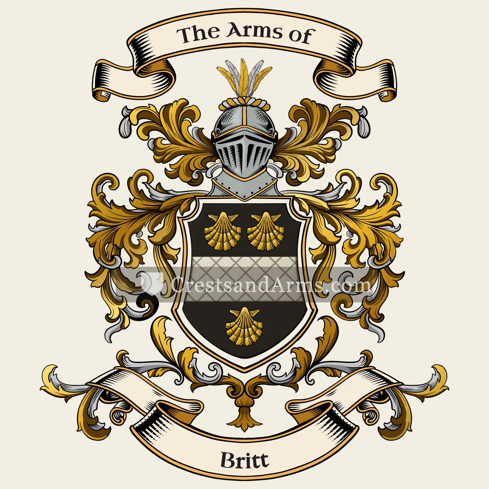 The Britt coat of arms