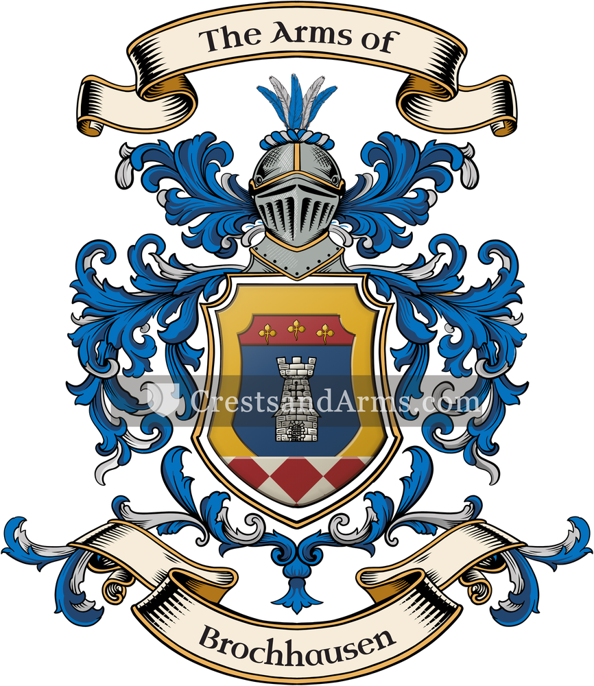 The Brochhausen coat of arms, drawn from the recorded blazon