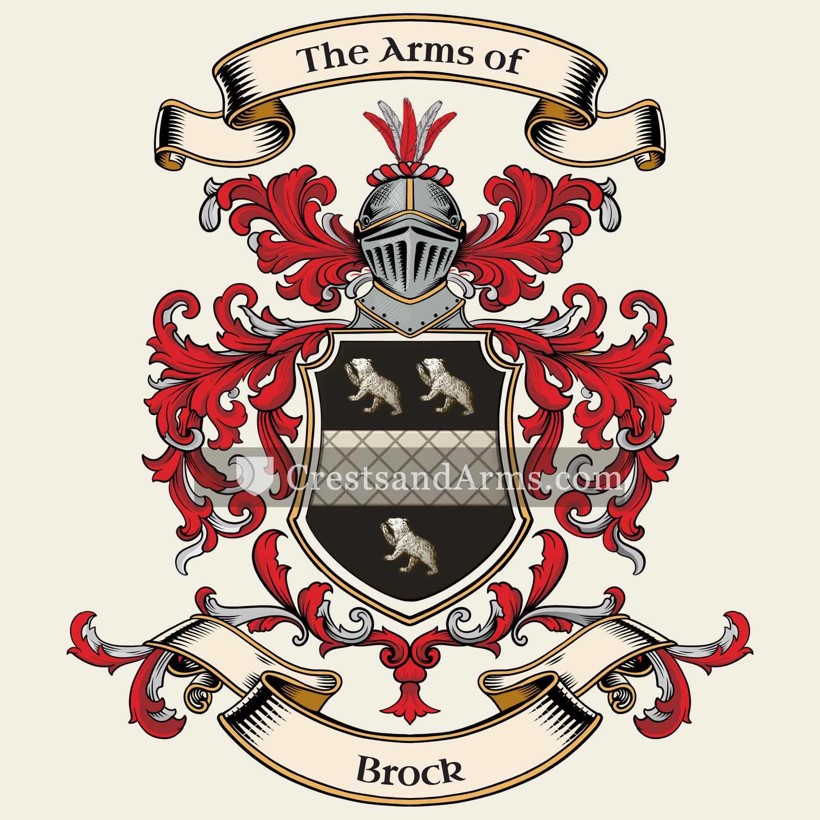 The Brock coat of arms