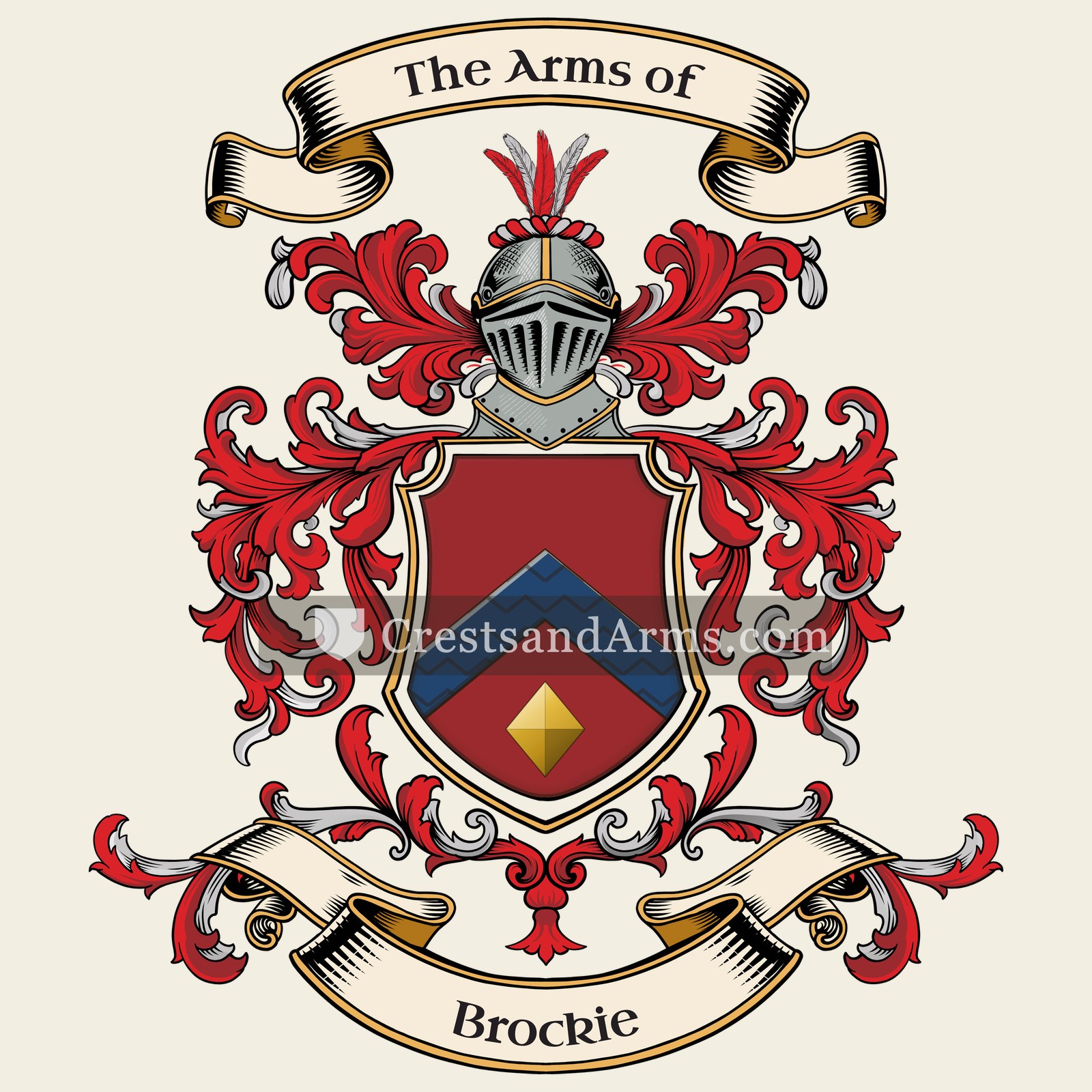 The Brockie coat of arms