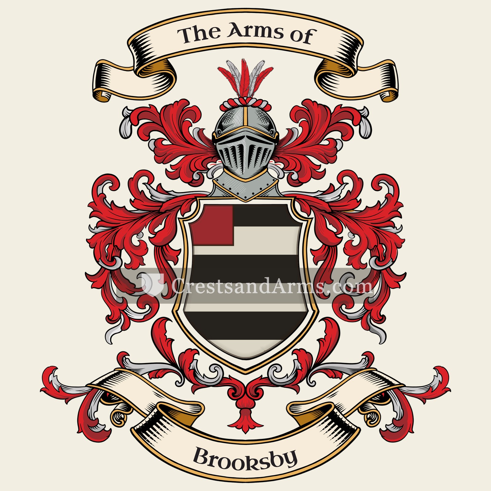 The Brooksby coat of arms