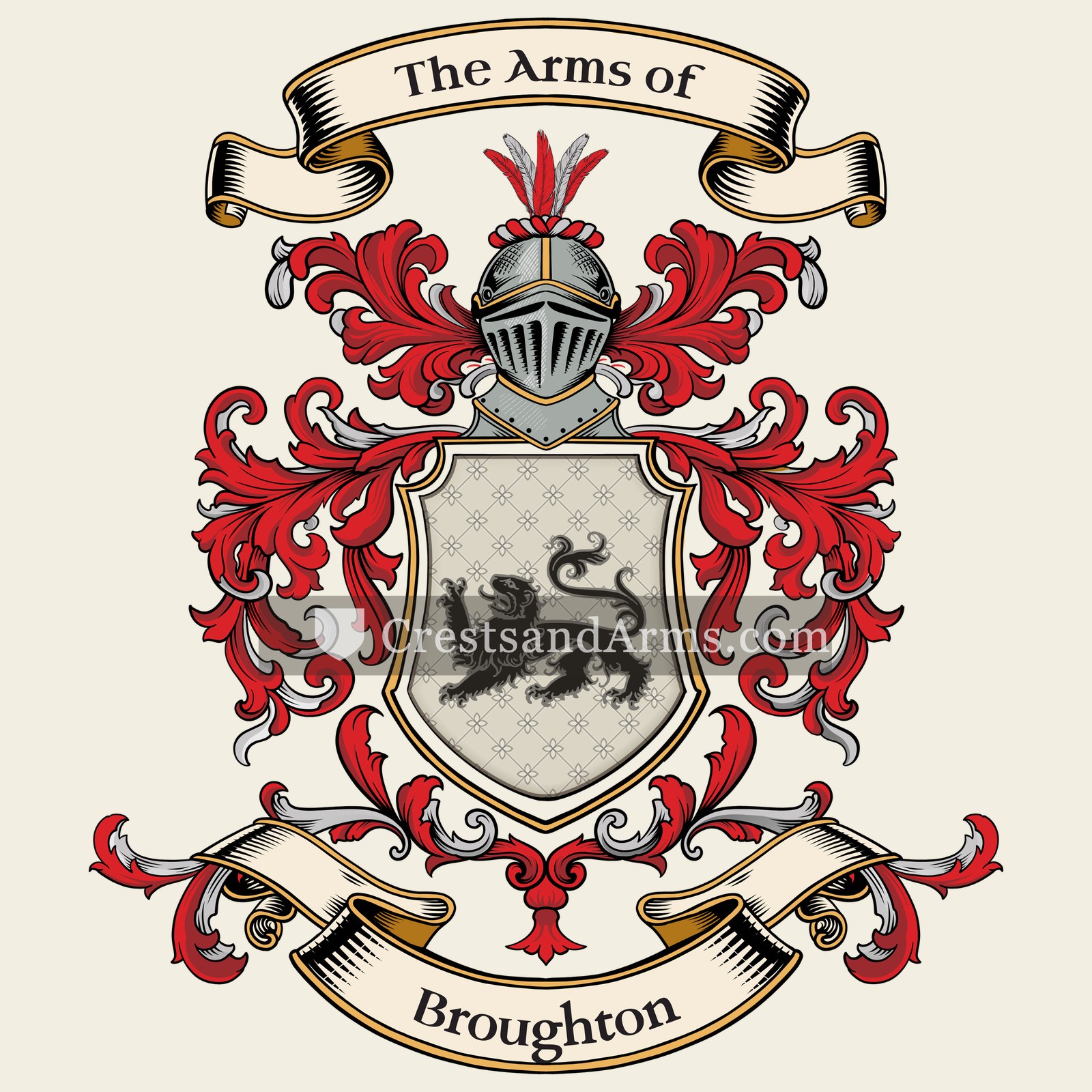 The Broughton coat of arms