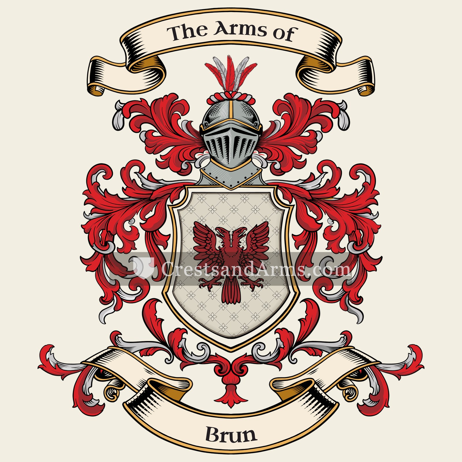 The Brun coat of arms