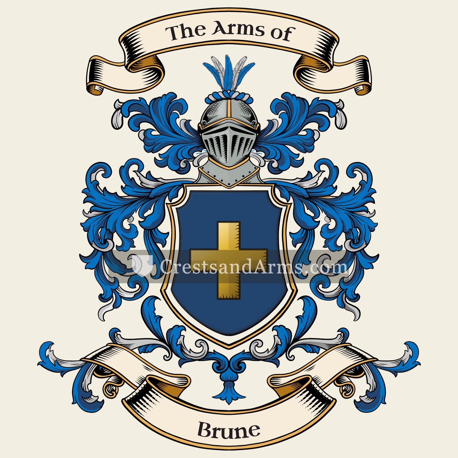 The Brune coat of arms